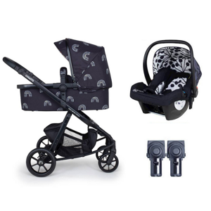 Коляска Giggle Quad (Night Rainbow)+автолюлька и адаптеры в подарок &#x1f381;